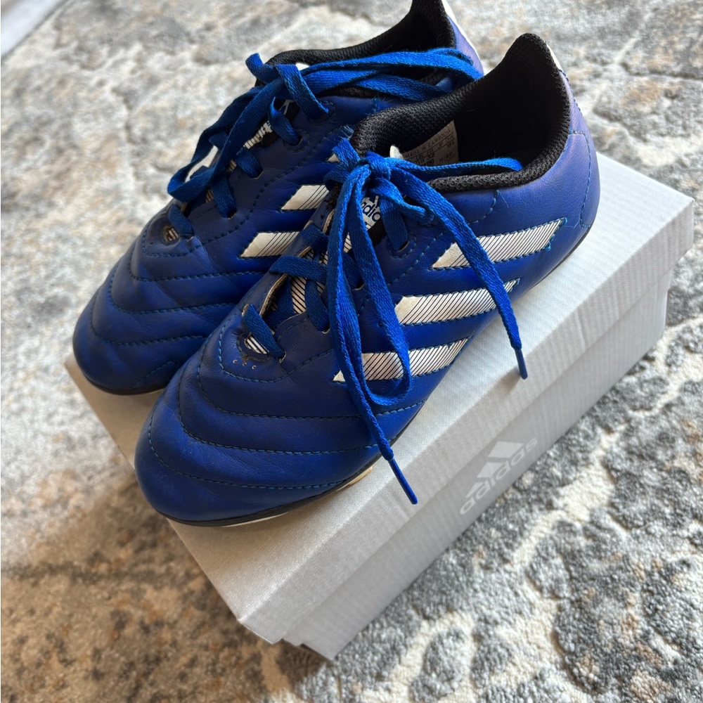 Adidas Goletto - Blue Soccer Cleats with Box